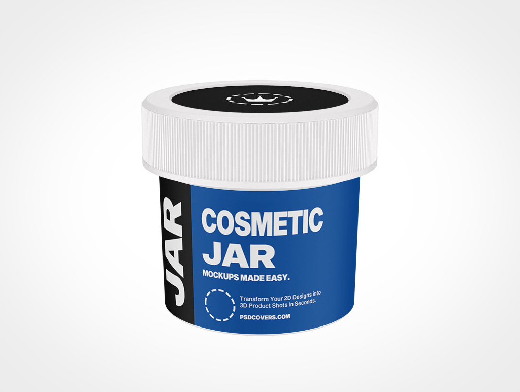 Cosmetic Jar Mockup 8r7