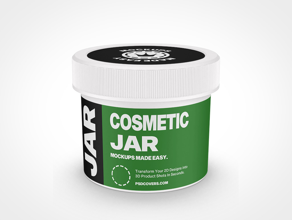 Cosmetic Jar Mockup 9r6
