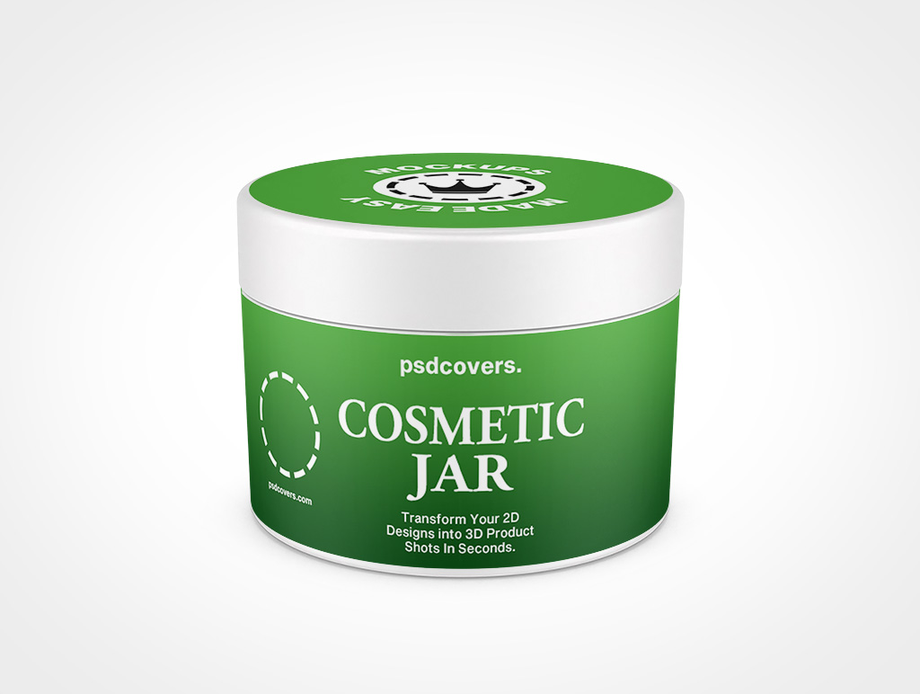 Cosmetic Jar Mockup 4r5