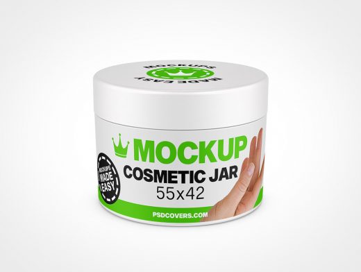 Cosmetic Jar Mockup 4r