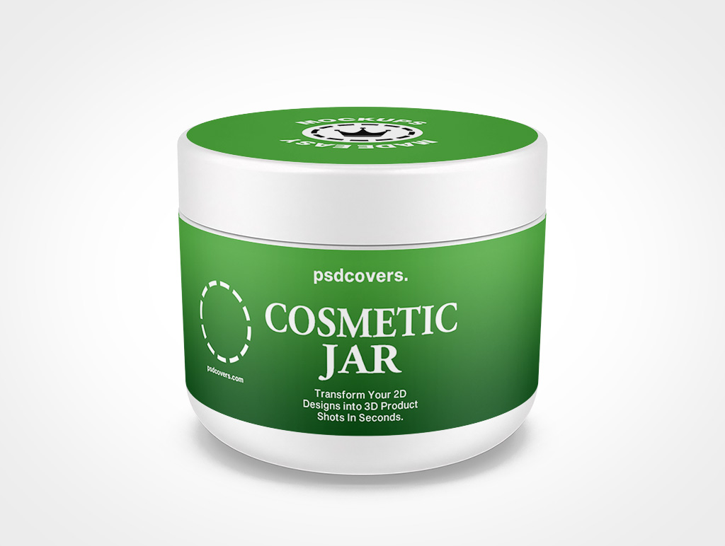 Cosmetic Jar Mockup 5r5