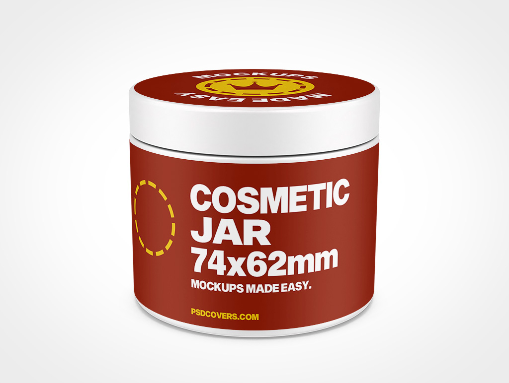 Cosmetic Jar Mockup 6r4
