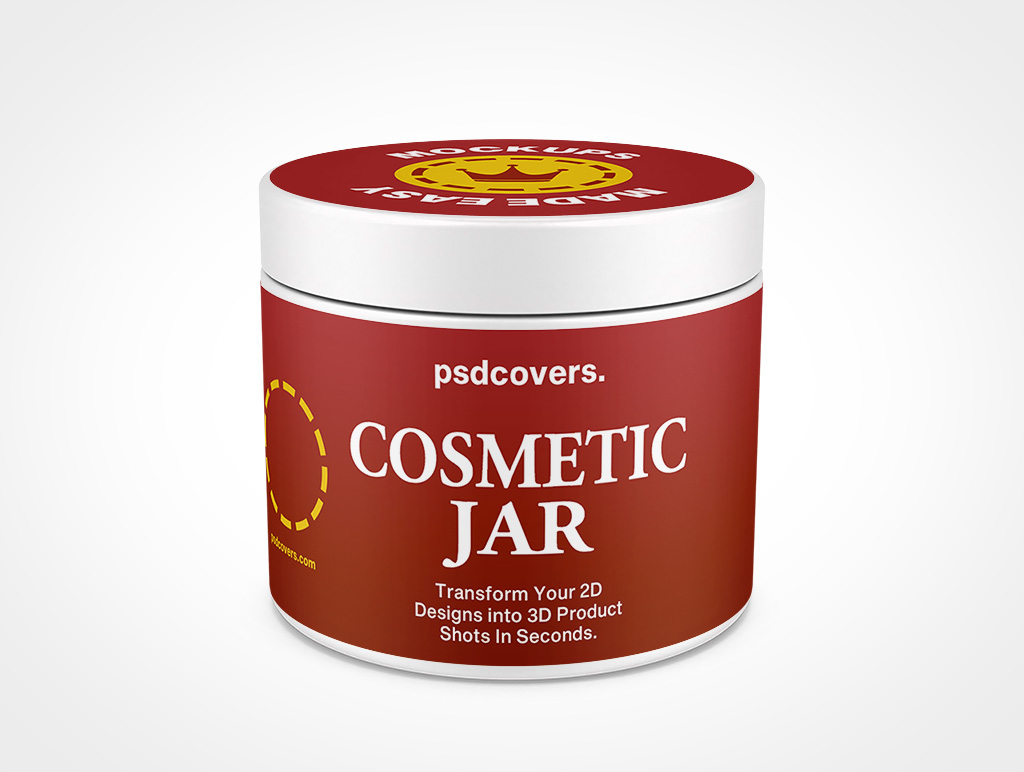 Cosmetic Jar Mockup 6r5