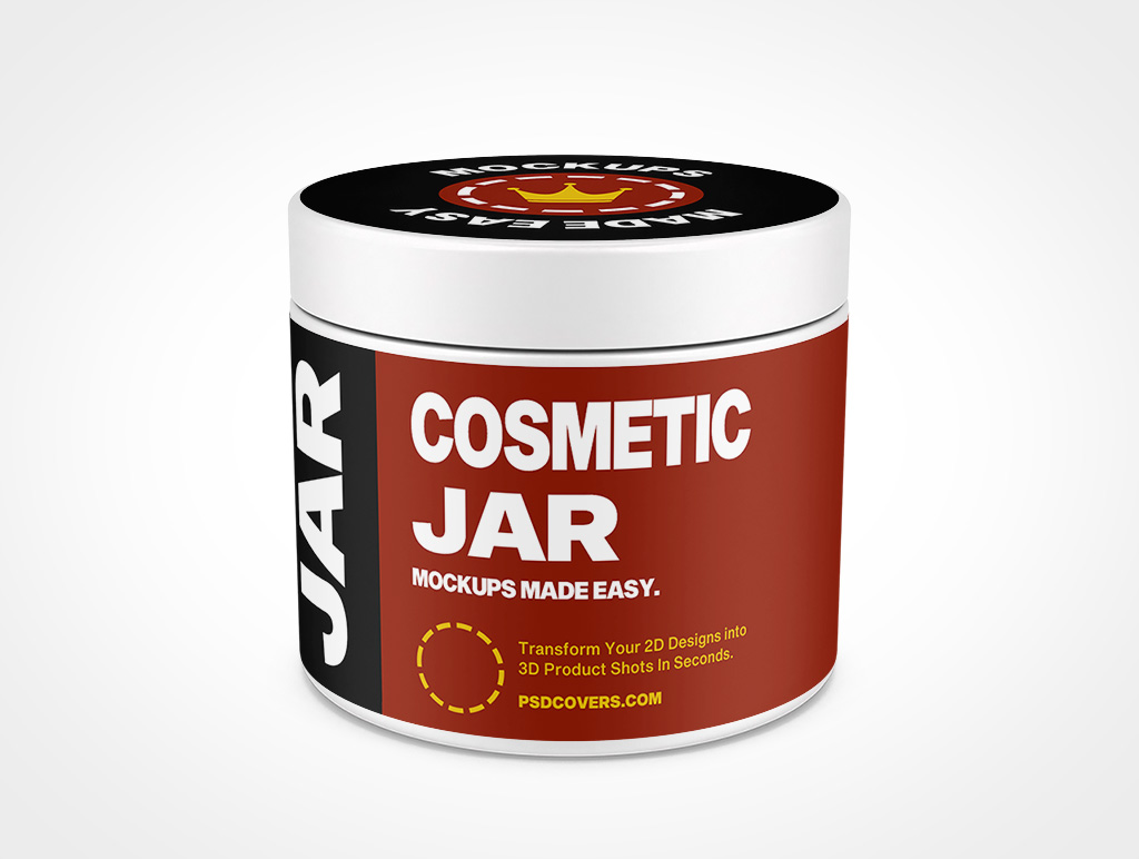 Cosmetic Jar Mockup 6r6