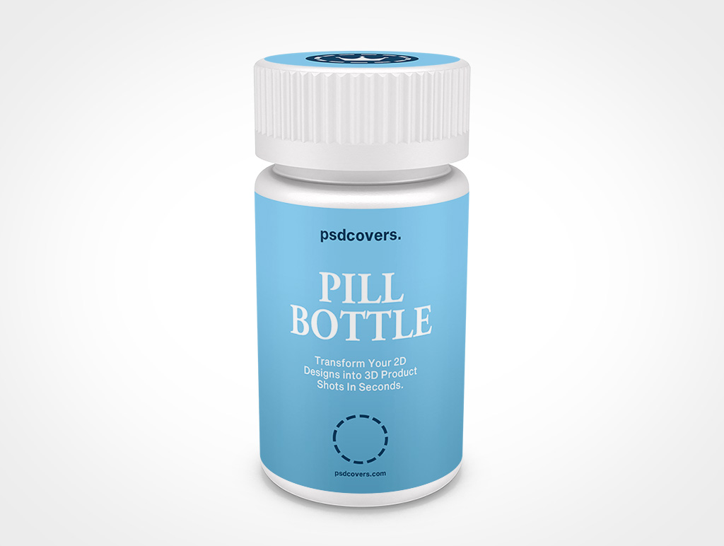 Pill Bottle Mockup 4r5