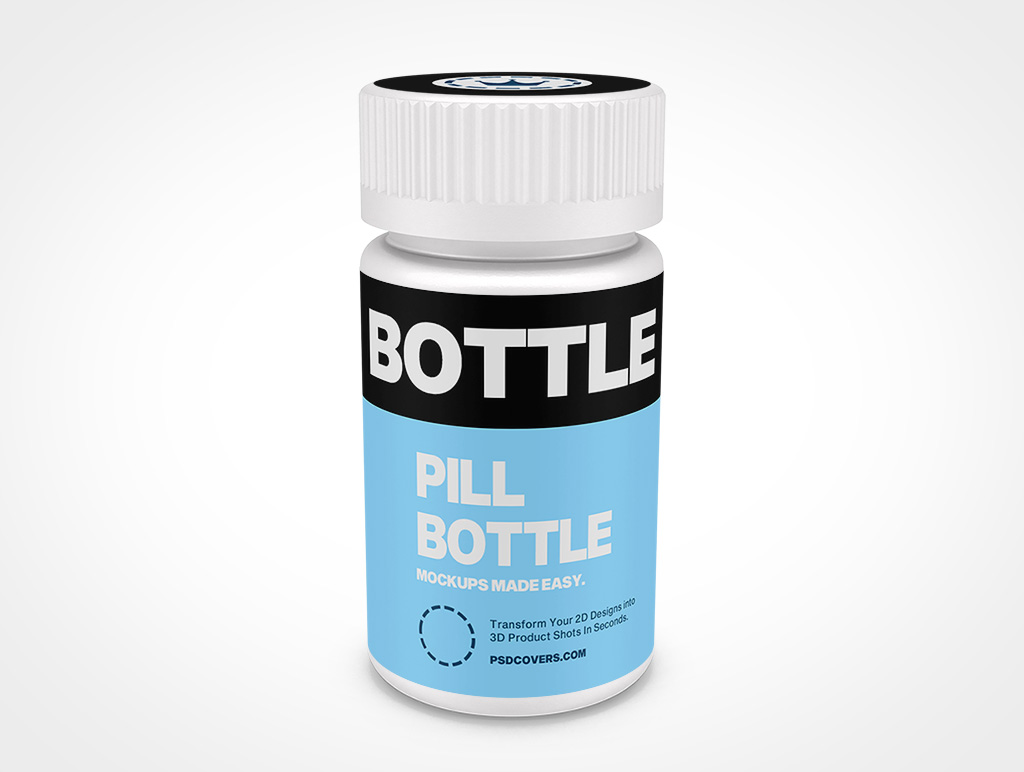 Pill Bottle Mockup 4r6