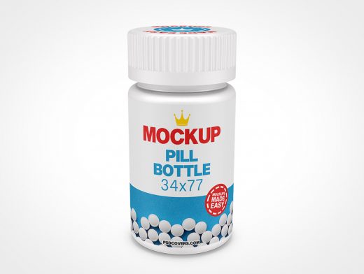 Pill Bottle Mockup 4r