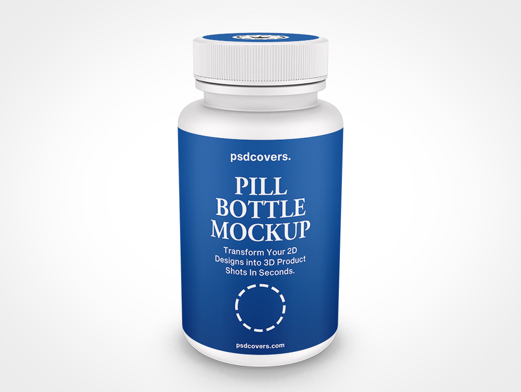 Pill Bottle Mockup 3r5