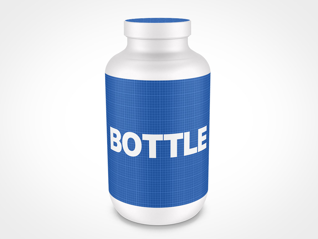 PILL BOTTLE SMOOTH CAP MOCKUP 88X167