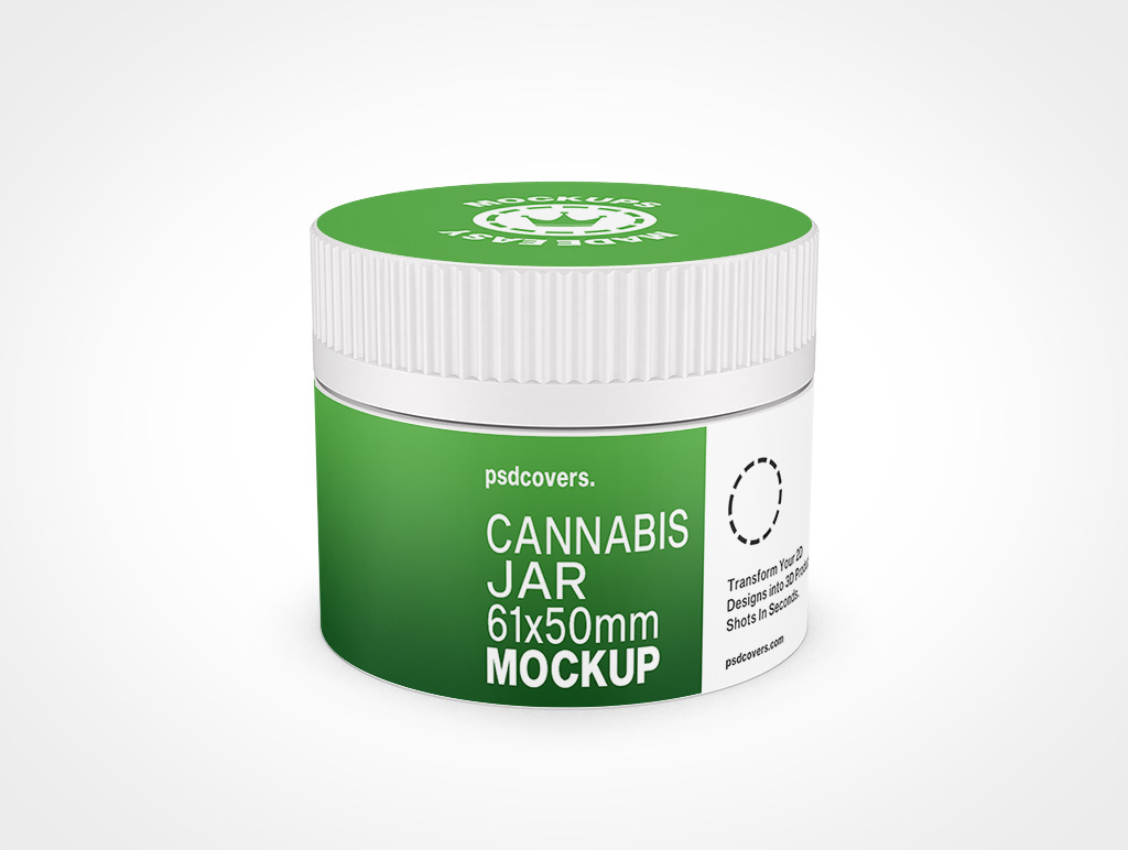 Cannabis Jar Mockup 3r