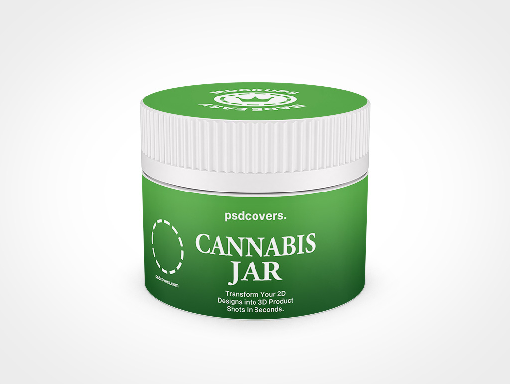 Cannabis Jar Mockup 3r3