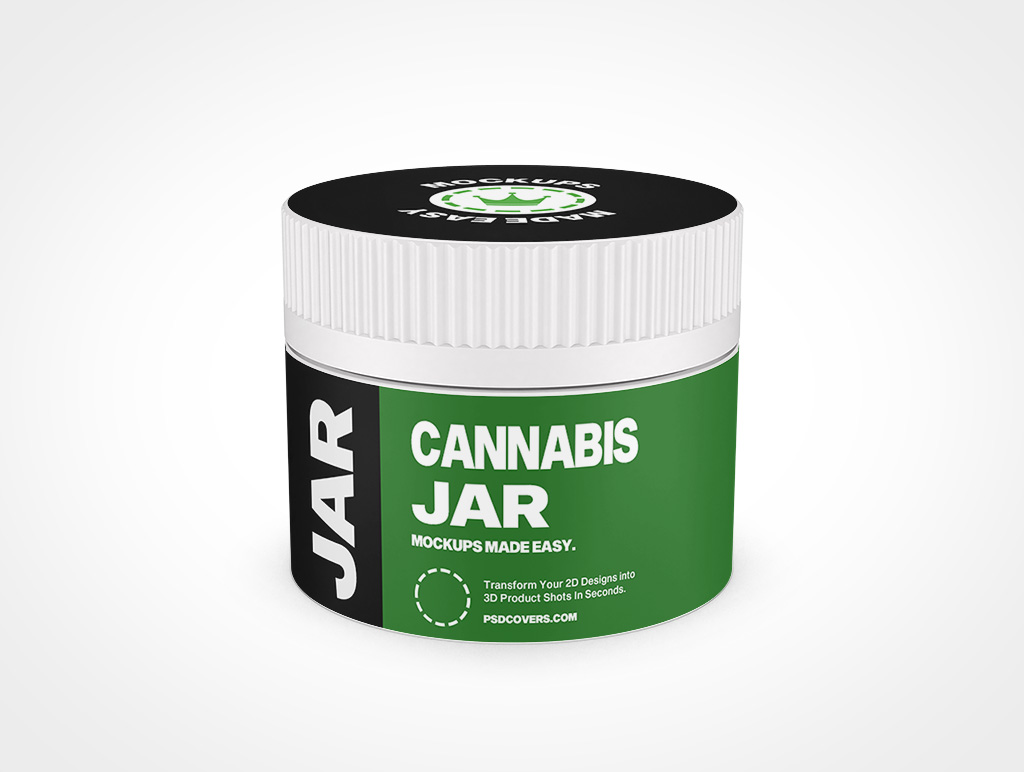 Cannabis Jar Mockup 3r4