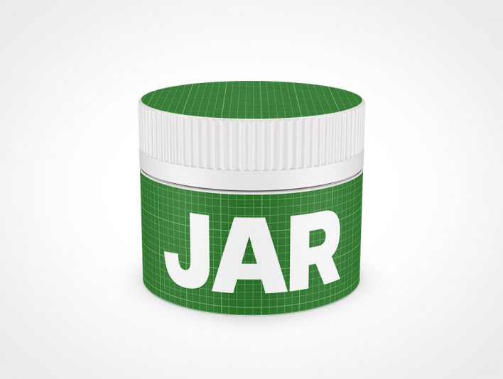 Cannabis Jar Mockup with Child Resistant Cap 61x50 • PSDCovers