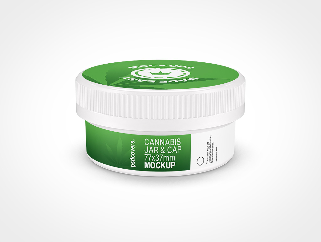 Cannabis Jar Mockup 4r