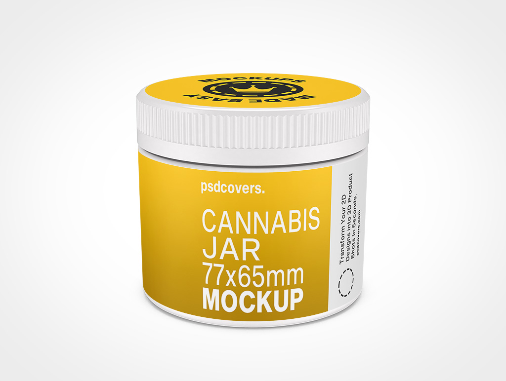 Cannabis Jar Mockup 6r