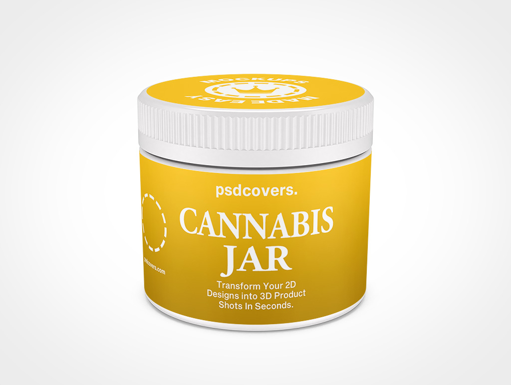 Cannabis Jar Mockup 6r3