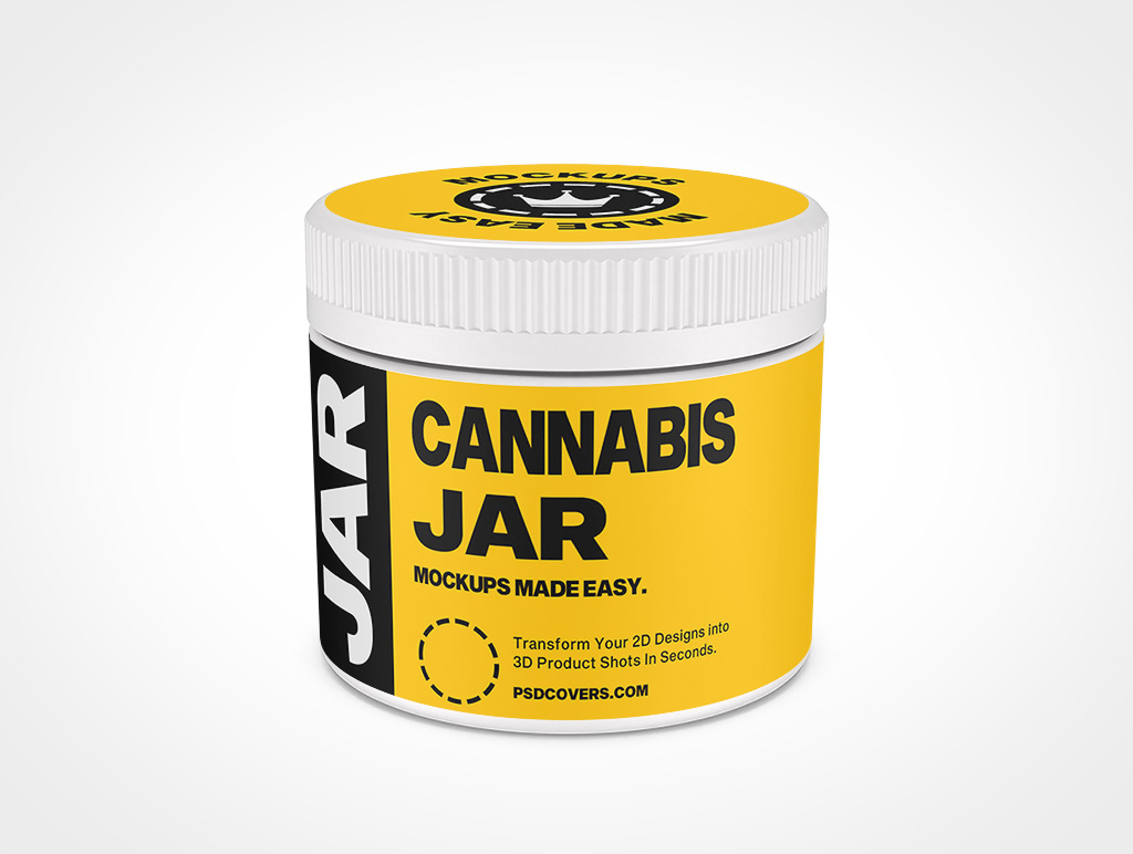 Cannabis Jar Mockup 6r4