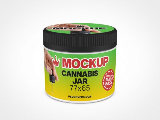 Cannabis Jar Mockup 6r7