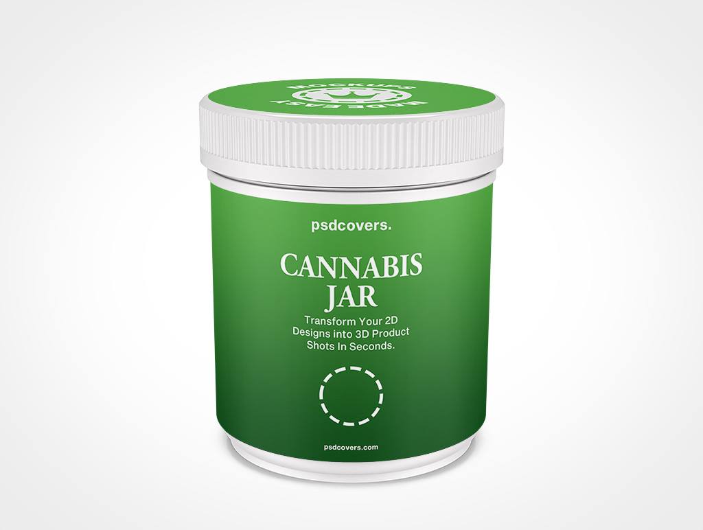 Cannabis Jar Mockup 7r3