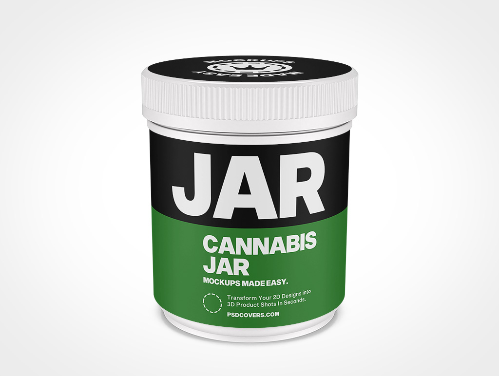 Cannabis Jar Mockup 7r4