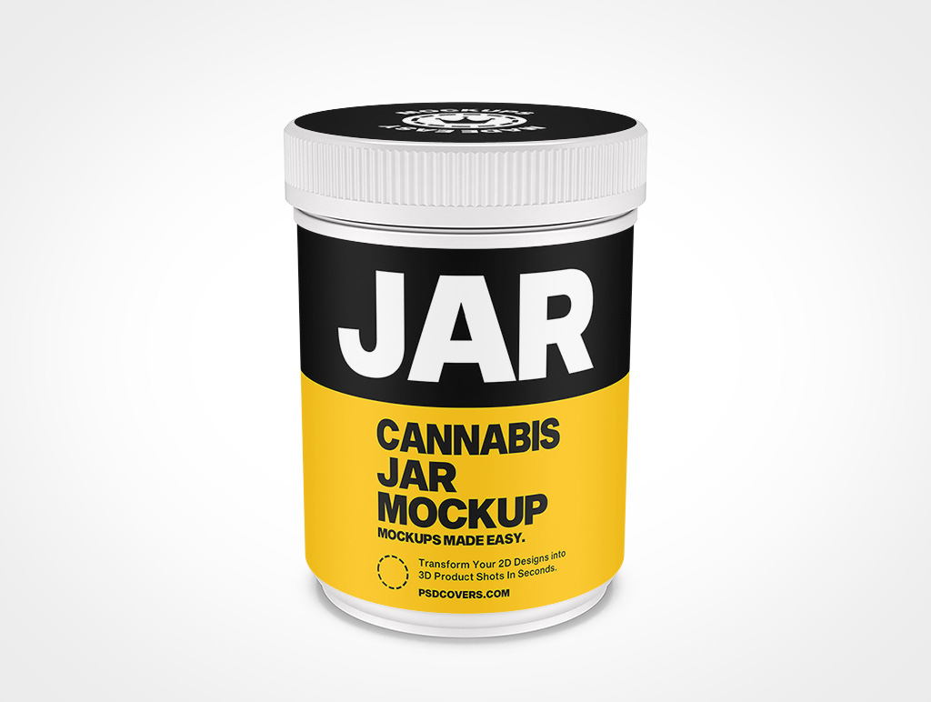 Cannabis Jar Mockup 8r4