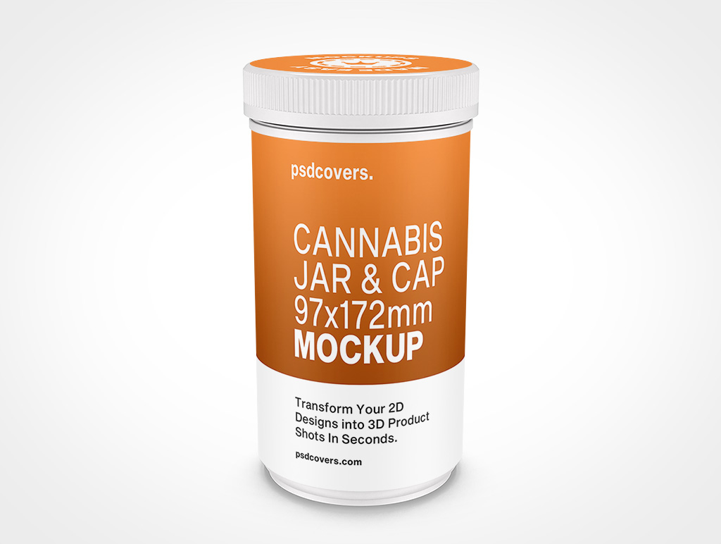Cannabis Jar Mockup 9r