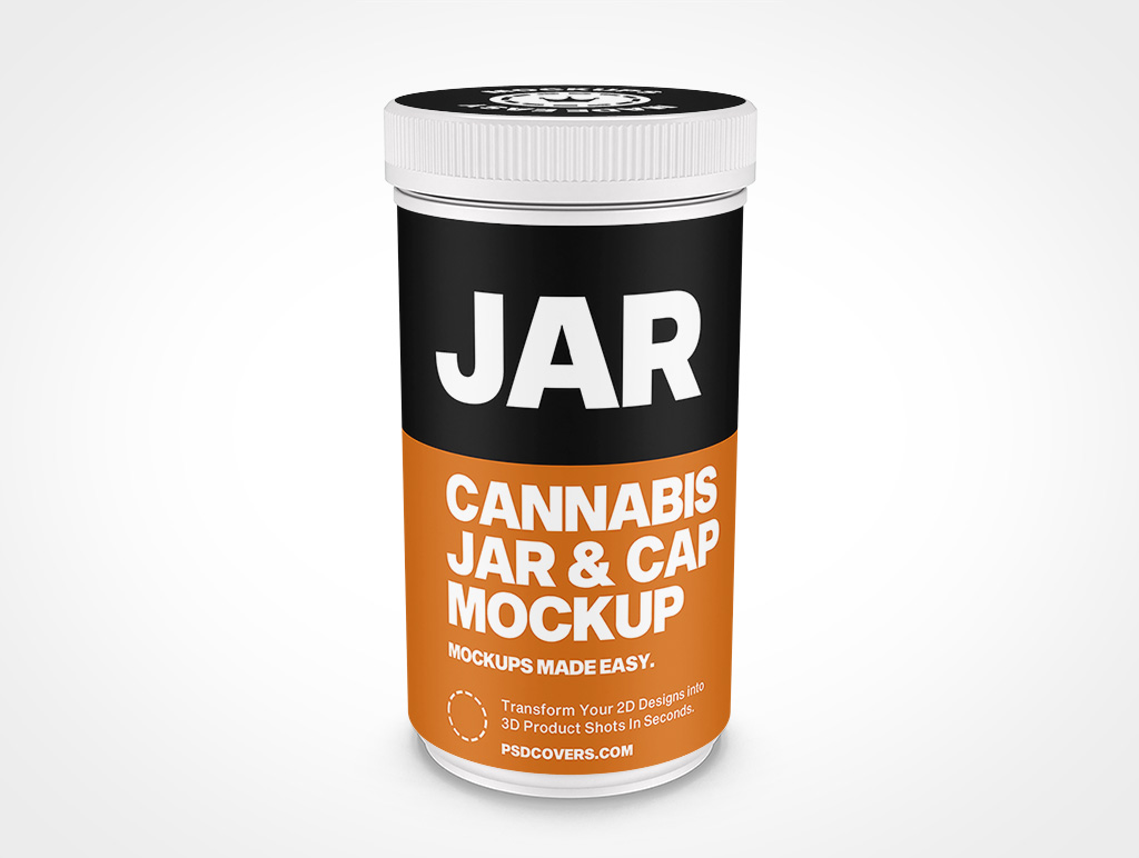 Cannabis Jar Mockup 9r4