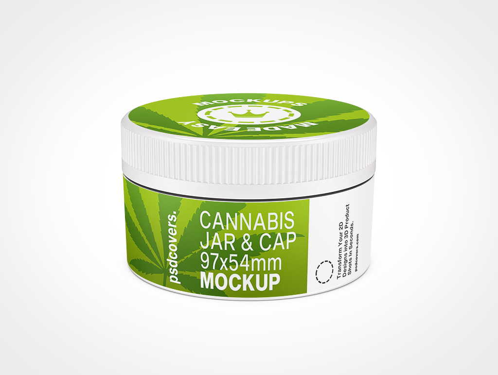 Cannabis Jar Mockup 5r