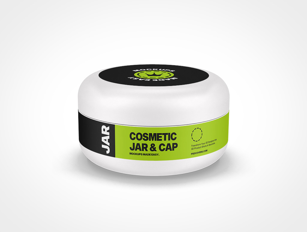 Cosmetic Jar Mockup 18r6