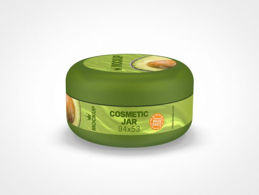 Cosmetic Jar Mockup 18r