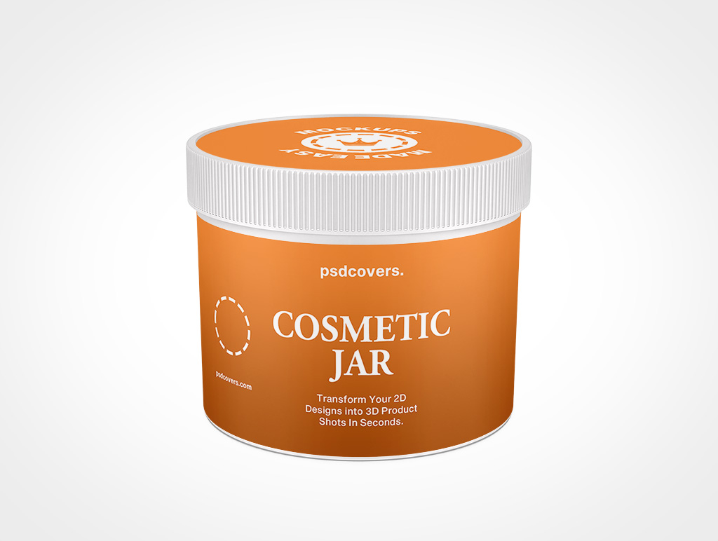 Cosmetic Jar Mockup 17r5