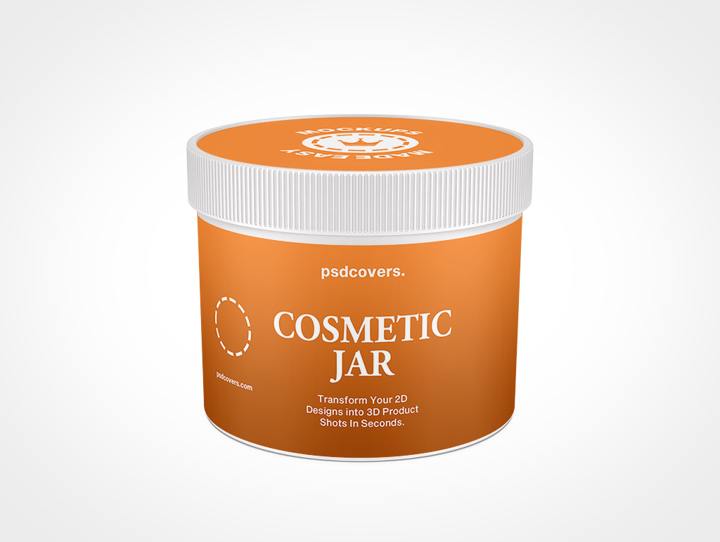 Cosmetic Jar Mockup 17r5