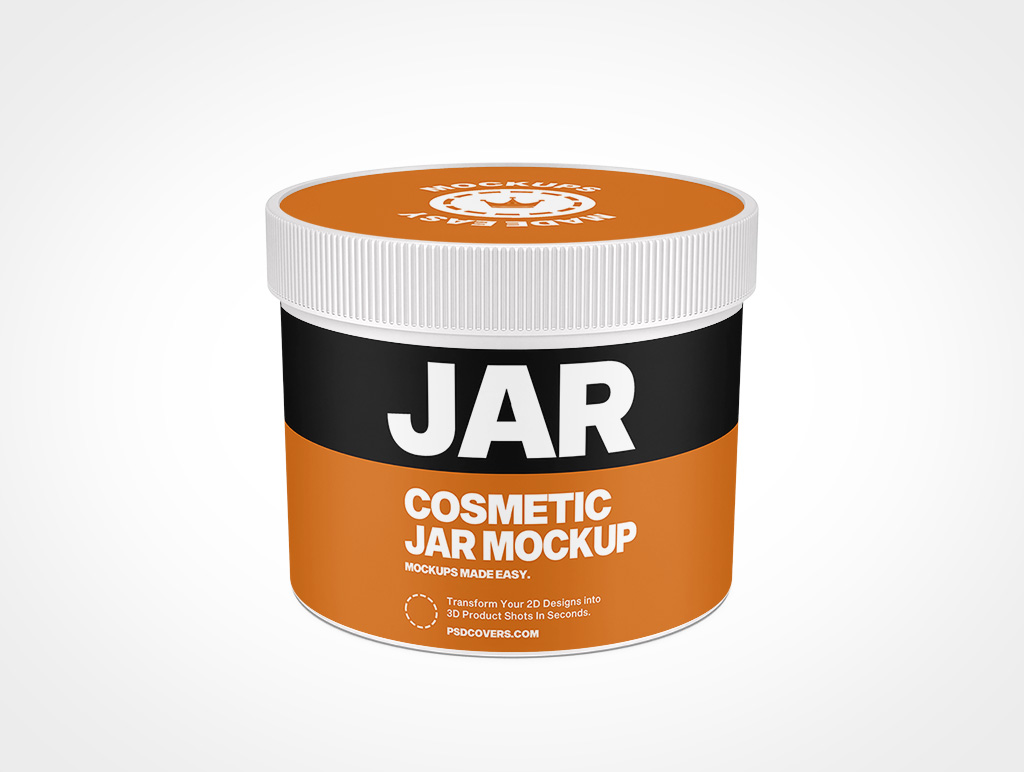 Cosmetic Jar Mockup 17r6