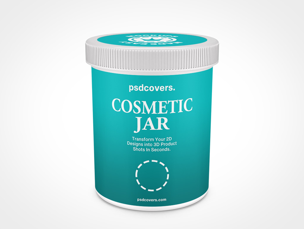 Cosmetic Jar Mockup 14r5