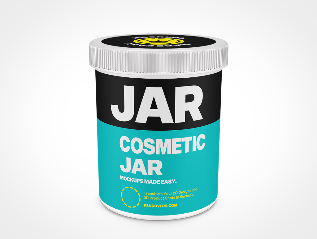 Cosmetic Jar Mockup 14r6