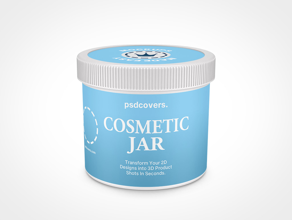 Cosmetic Jar Mockup 15r6