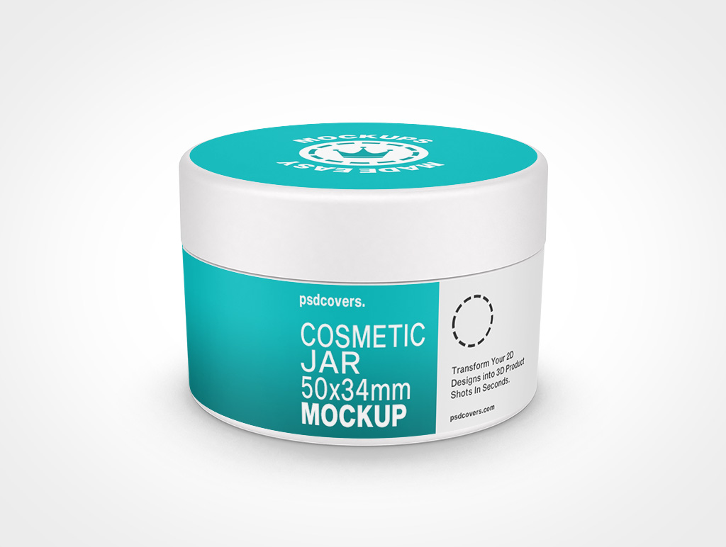 Cosmetic Jar Mockup 12r3