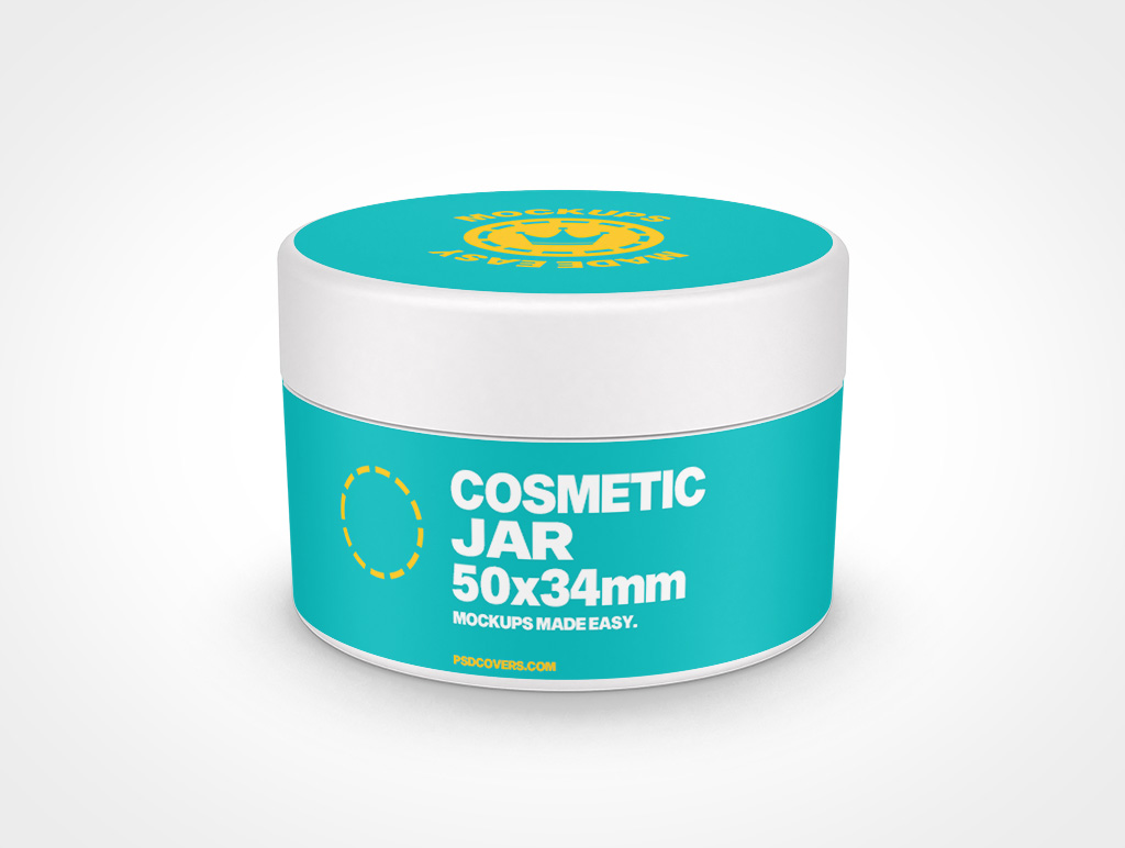 Cosmetic Jar Mockup 12r4