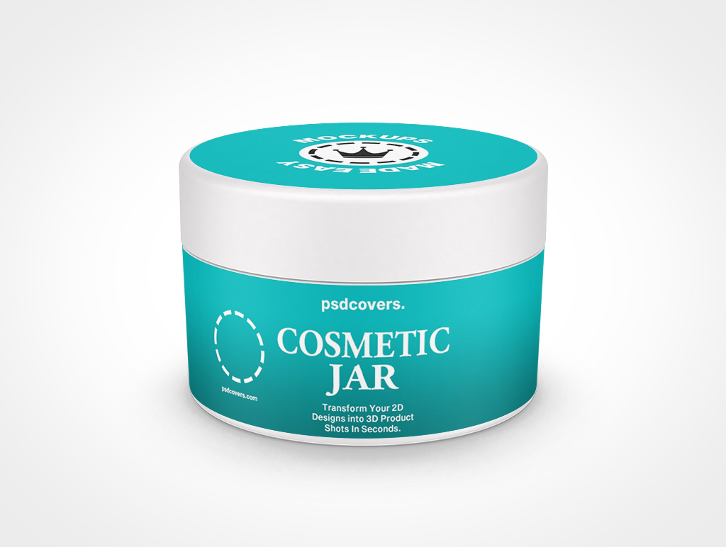 Cosmetic Jar Mockup 12r5