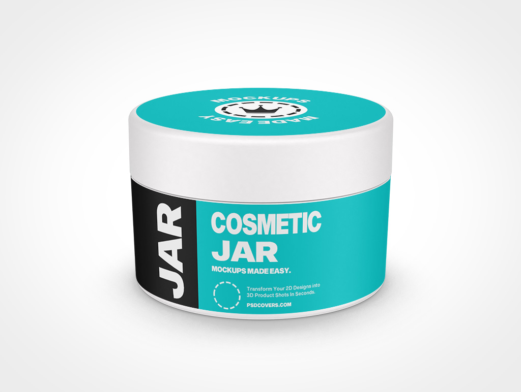 Cosmetic Jar Mockup 12r6