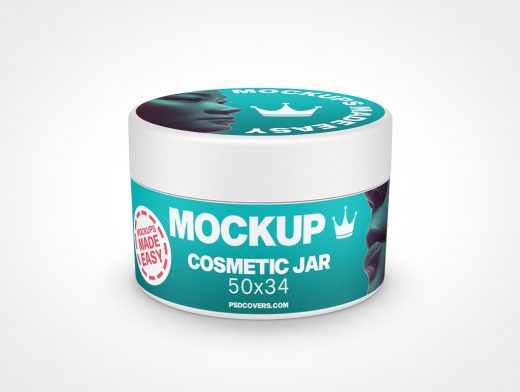 Cosmetic Jar Mockup 12r