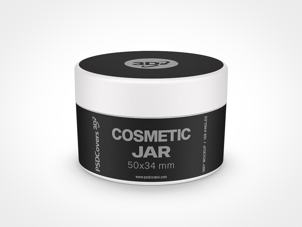 Cosmetic Jar Mockup 12