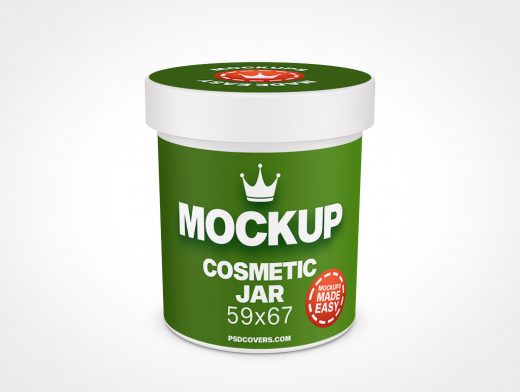 Cosmetic Jar Mockup 10r