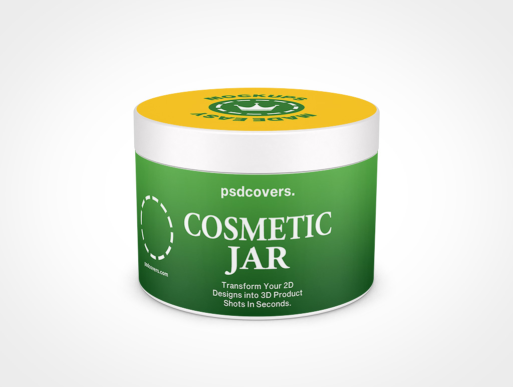 Cosmetic Jar Mockup 13r5