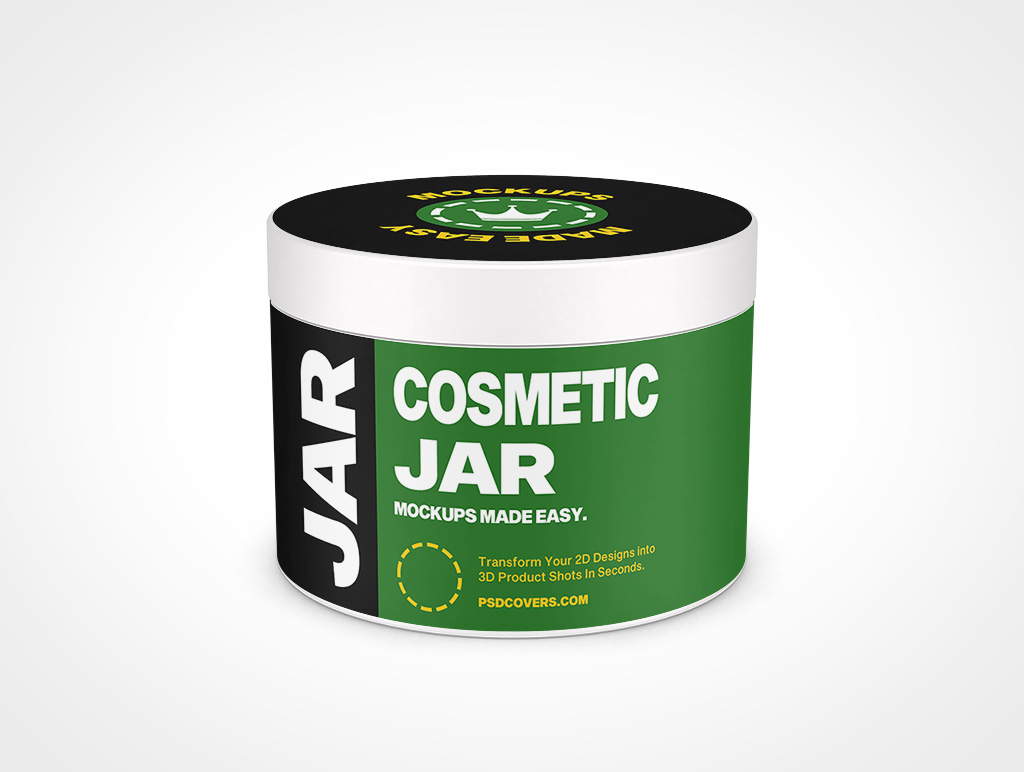 Cosmetic Jar Mockup 13r6