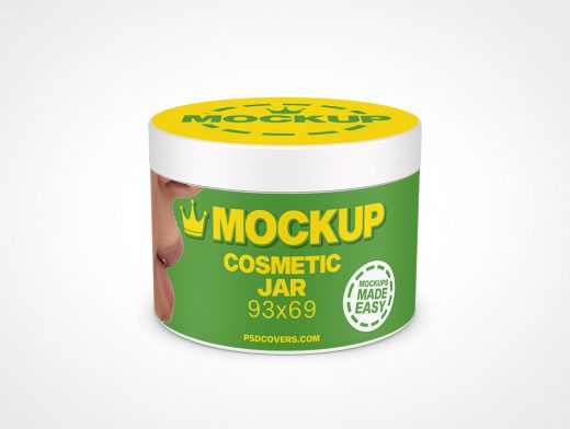 Cosmetic Jar Mockup 13r