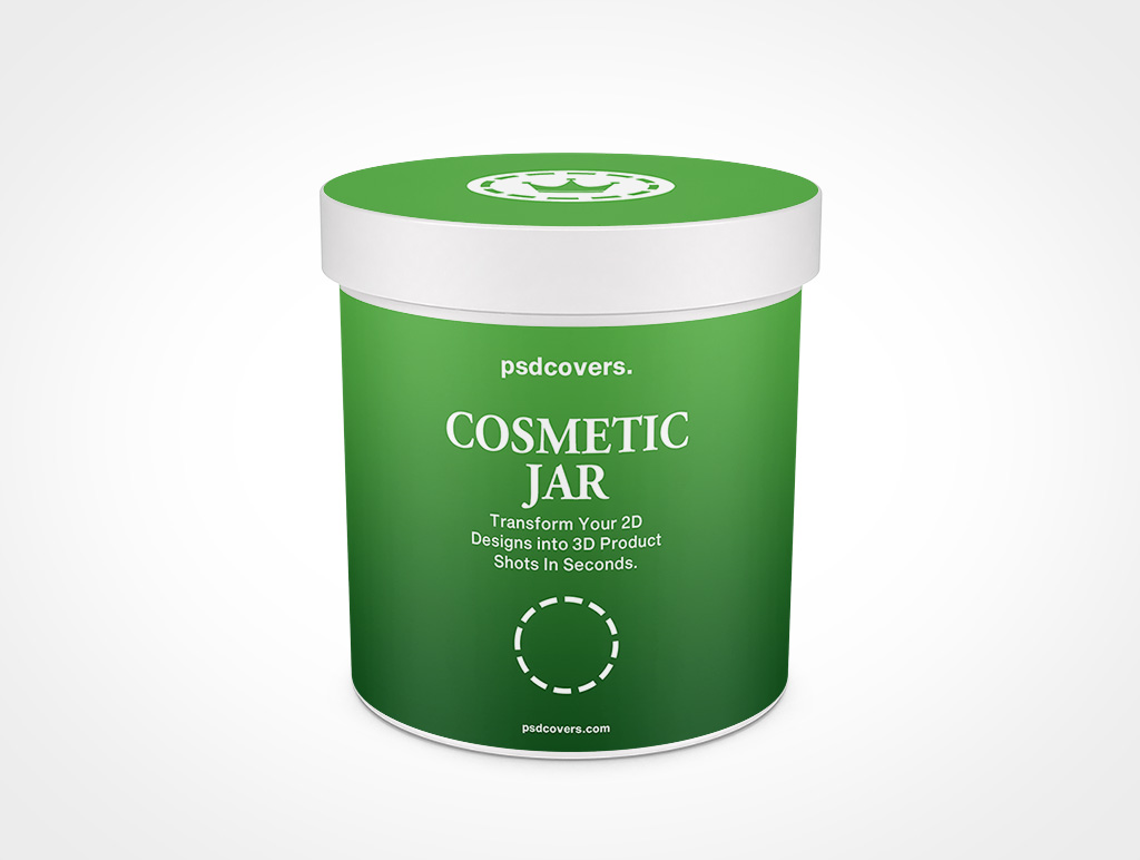 Cosmetic Jar Mockup 16r5