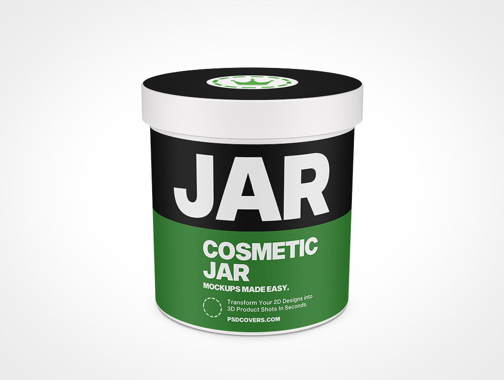 Cosmetic Jar Mockup 16r6