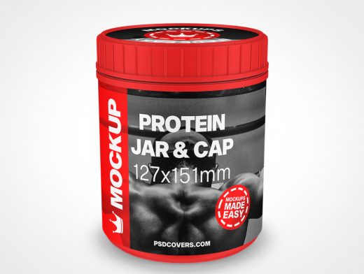 Protein Jar Mockup 8r