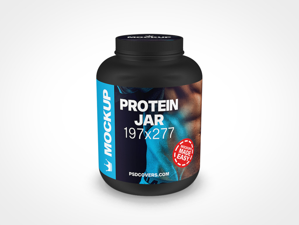 Protein Jar Mockup 6r